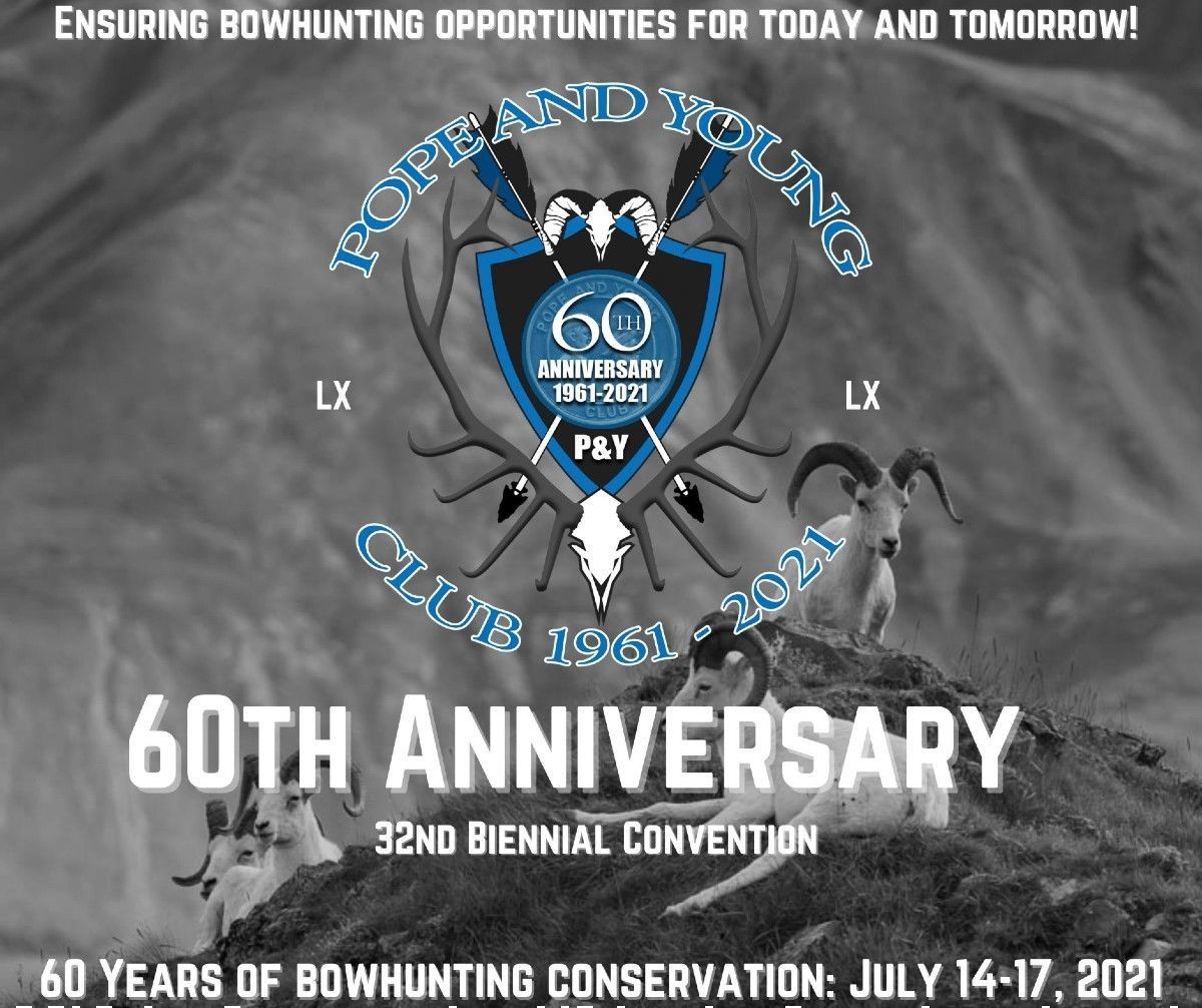 Pope and Young Club 60th Anniversary logo e991f65cda8cad0d03a7ea8cd2674507 210427 102503