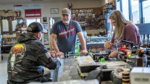 Mel Blackwell archery shop pic