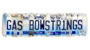 GAS Bowstrings license plate f4159788da6a13a05c7755e7e3b29890