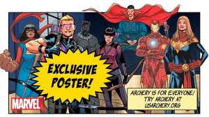 USA Archery with Marvel poster f4159788da6a13a05c7755e7e3b29890