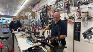 Cropped Full Draw Archery owner Ronnie Kimbrough working on a bow before the season opens f4159788da6a13a05c7755e7e3b29890 240830 112504