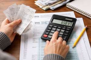 Web Managing personal finances at the table e991f65cda8cad0d03a7ea8cd2674507