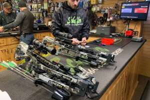 Staff working on crossbows